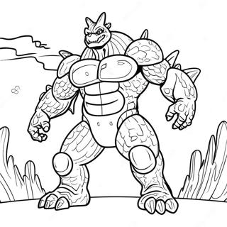 Risastór Kaiju Pacific Rim Litunarsíða Litasíður