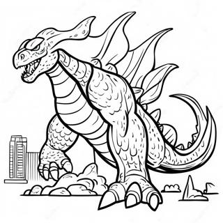 Risastór Kaiju Pacific Rim Litunarsíða Litasíður