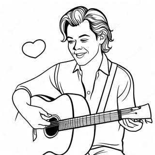 Litabok Med Harry Styles Ad Spila Gitar 88340-28830