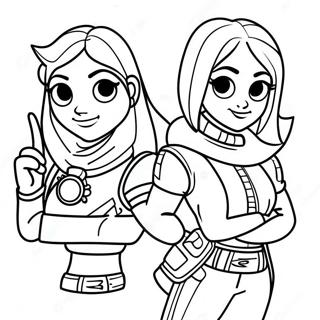 Litabok Fortnite Stulka Litasíður