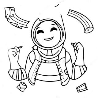 Litabok Fortnite Stulka Litasíður
