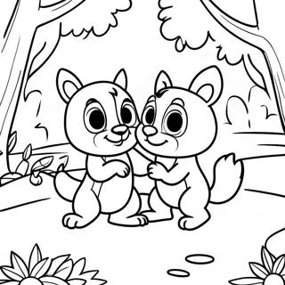 Lita Bok Um Chip Og Dale Ad Leika I Gardinum 89525 29747