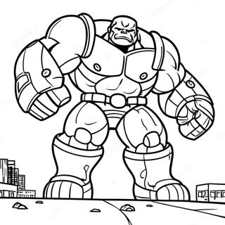 Hulk Buster Bardagasena Litabók Litasíður