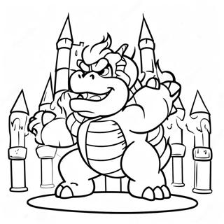 Bowser I Eldfylltu Kastalanum Litabok 9014-758