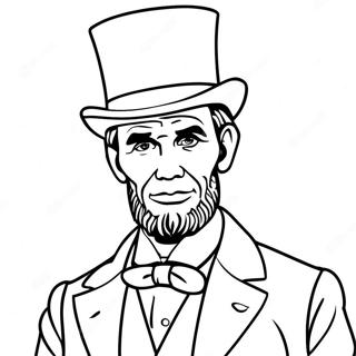 Abraham Lincoln Med Topphatt Sida 92042-31768