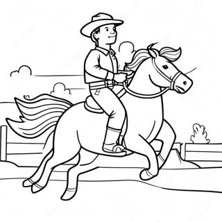 Cowboy A Brjaladri Hestur Litabok 93714 33068