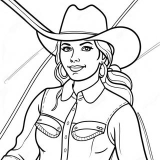 Cowgirl Med Lasso Litabok 93715 33070