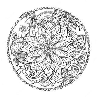 Fallegt Slokun Blom Mandala Litabok Litasíður