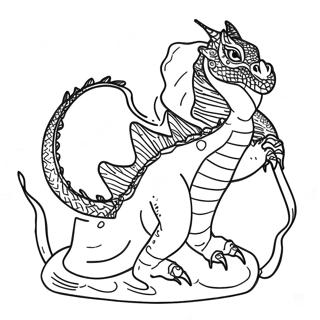 Storkostlegur Vatnsdragon Litabok 99445 38249