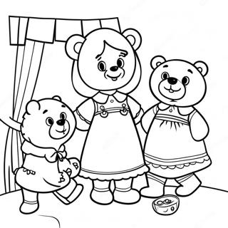 Gullhar Og Hin Thrju Bjornanna Litabok 99573-38348