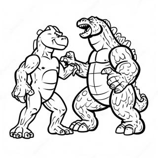 Godzilla Berjast Vid King Kong Litabok 99677 38434
